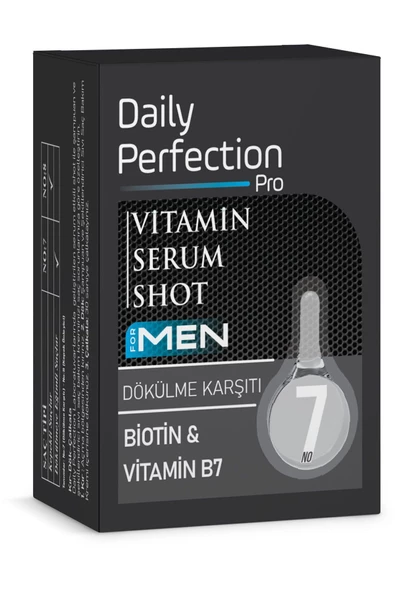 DAILY PERFECTION PRO,Vitamin For Men Serum Shot No:7 Dökülme Karşıtı 2x6 ml ürün görseli 1
