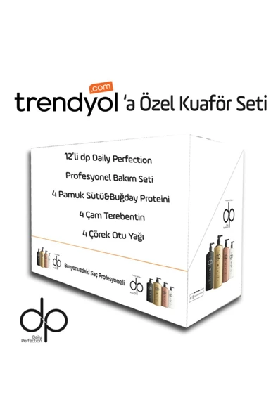 DP DAİLY PERFECTİON,Kuaförlere Özel 12’li Profesyonel Bakım Şampuan Seti 800 ml ürün görseli 1