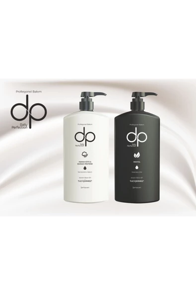 DP DAİLY PERFECTİON,Daily Perfection 1 Adet Pamuk Sütü Buğday Proteini 1 Adet Mentol (800ml) Şampuan 2'li Set ürün görseli 1