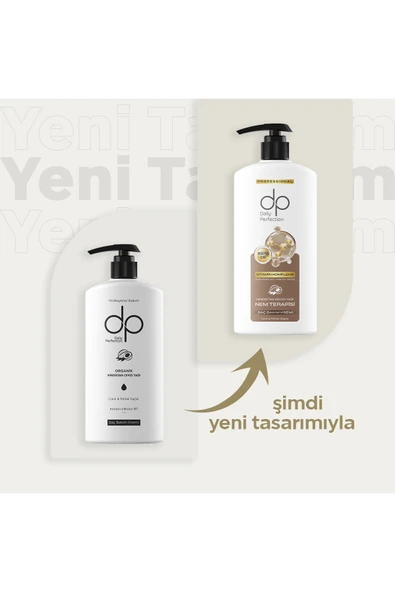 DP,Organik Hindistan Cevizi Yağı Profesyonel Keratin Biotin Saç Bakım Kremi 500 Ml ürün görseli 1