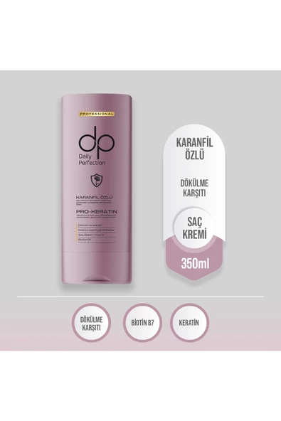DP,Daily Perfection Karanfil Özlü Saç Bakım Kremi 350 ml ürün görseli 1