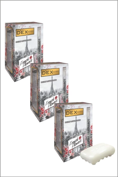 DEX,Kremli Losyon Sabun French Flowers 4x100 Gr 3 Adet ürün görseli 1