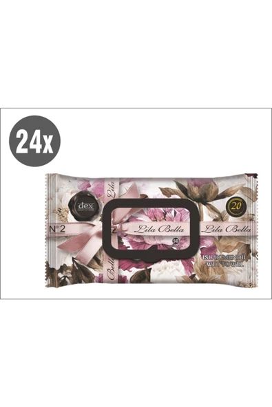 DEX,Lila Bella Islak Havlu 50 x 24 Paket ürün görseli 1