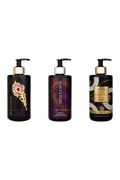 DEXCLUSIVE,Luxury Banyo Konsepti Losyonlu Sıvı Sabun 400 Ml. - Prive Series 3'lü ürün görseli 1