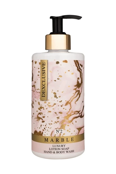 DEXCLUSIVE,Luxury Banyo Konsepti Losyonlu Sıvı Sabun 400 Ml. - Marble Series No:2 ürün görseli 1