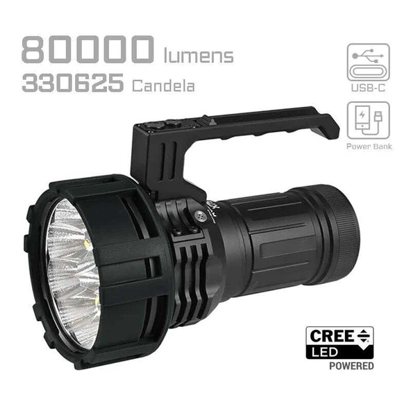 AceBeam X75 80000 Lümen El Feneri ürün görseli 1