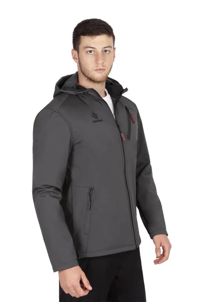 Obrano Outdoor Softshell Kapüşonlu Mont - Resim 7
