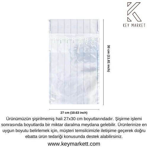 20 Adet-Paket 27x30 cm Airpack Ambalaj Torbası Airbag Havalı Poşet Dayanıklı Paketleme ürün görseli 1