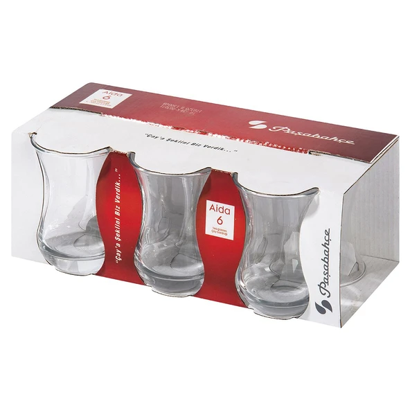 Paşabahçe 62511 Aida 6lı Çay Bardağı 160 cc ürün görseli 1