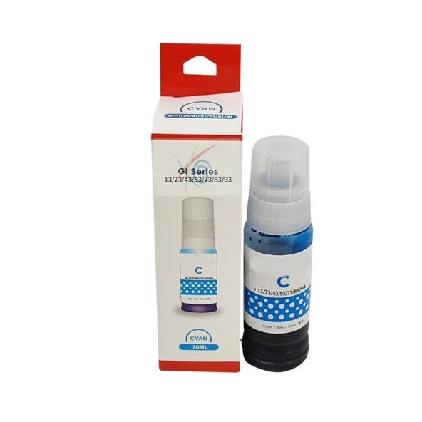 CANON uyumlu GI-43 Mavi Mürekkep (70ml./Sise) ürün görseli 1