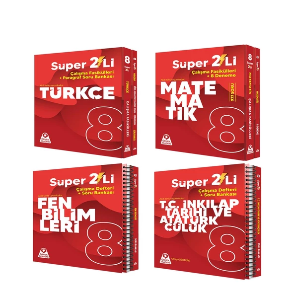 Örnek Akademi 8.Sınıf Süper İkili Seti 4 Kitap ürün görseli 1