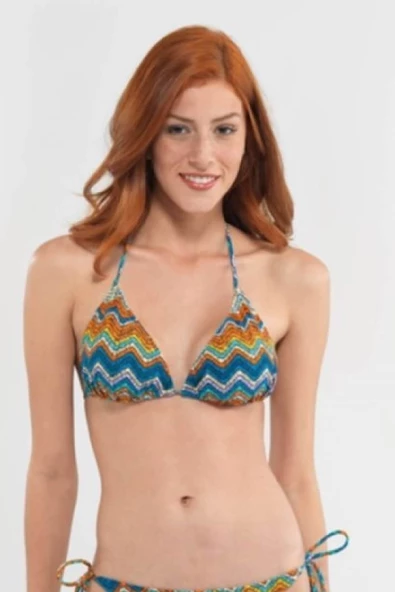 Blackspade Boyundan Bağlı Üçgen Siyah Bikini Üst ürün görseli 1
