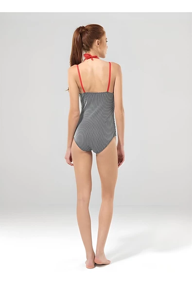 Blackspade 8957 Kadın Çizgili Mayo - Resim 2