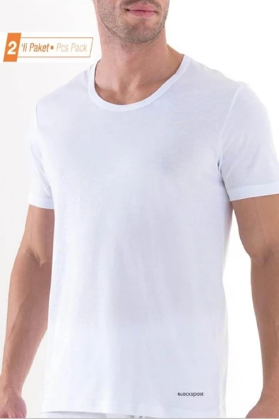 Blackspade 9217 %100 Pamuklu 2'li Ekonomik Paket Erkek Fanila T-shirt ürün görseli 1