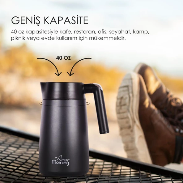 Any Morning SI232250 Termos Siyah 1,2 L ürün görseli 1