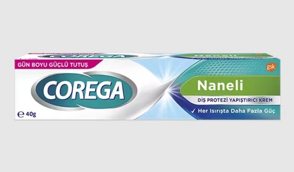 Corega Super Naneli Diş Protezi Yapıştırıcı Krem 40 gr 3 Adet ürün görseli 1