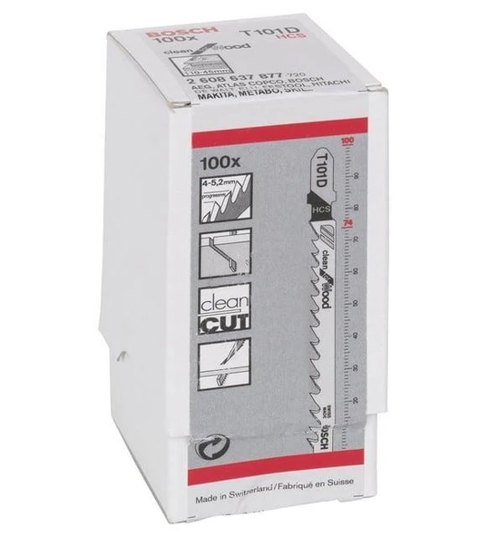 DEKUPAJ BIÇAĞI - T 101 D CLEAN FOR WOOD 100'LÜ ürün görseli 1