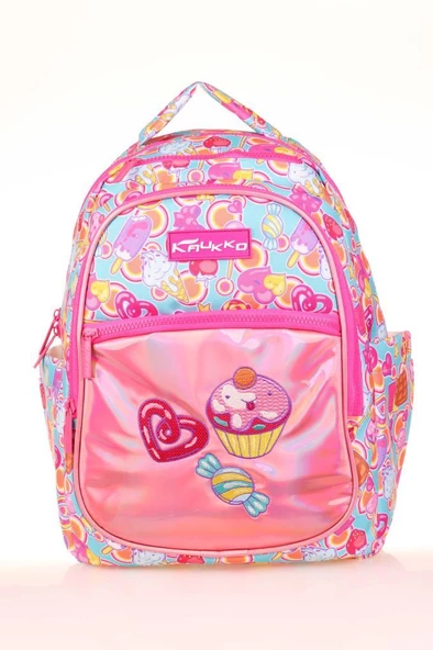 Kaukko Kids Sırt Çantası Aynalı Nakışlı Sweet L5139 ürün görseli 1