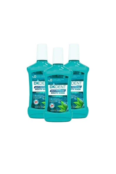 Dkdent Nane Özlü Ağız Bakım Suyu 500 ml x 3 Adet ürün görseli 1