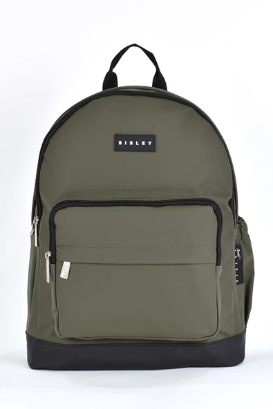 Sisley Okul Sırt Çantası Unisex Çok Gözlü Günlük Seyahat Sırt Çantası Haki 12914 ürün görseli 1