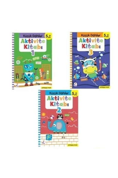 Küçük Dahiler Aktivite Seti (5+ Yaş) (3 Kitap Takım) Okul Öncesi ürün görseli 1