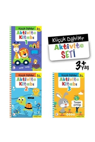 Küçük Dahiler Aktivite Seti 3 Yaş - 3 Kitap Takım ürün görseli 1