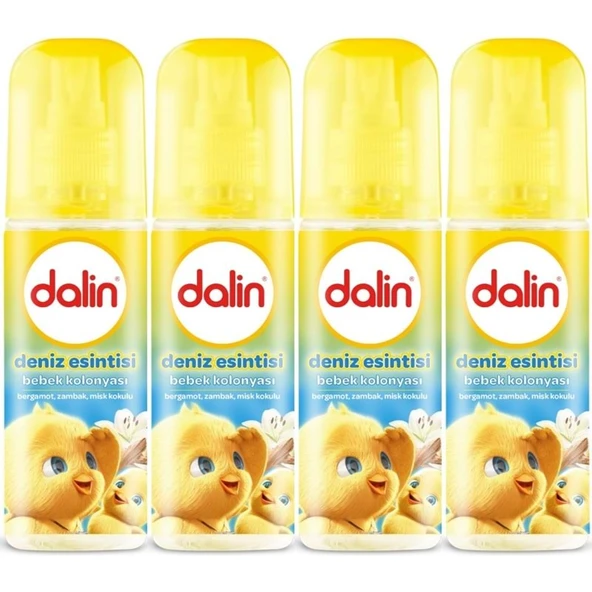 Dalin Bebek Kolonyası 150ML Deniz Esintisi (Bergomat-Zambak-Misk Kokulu) (4 Lü Set) ürün görseli 1