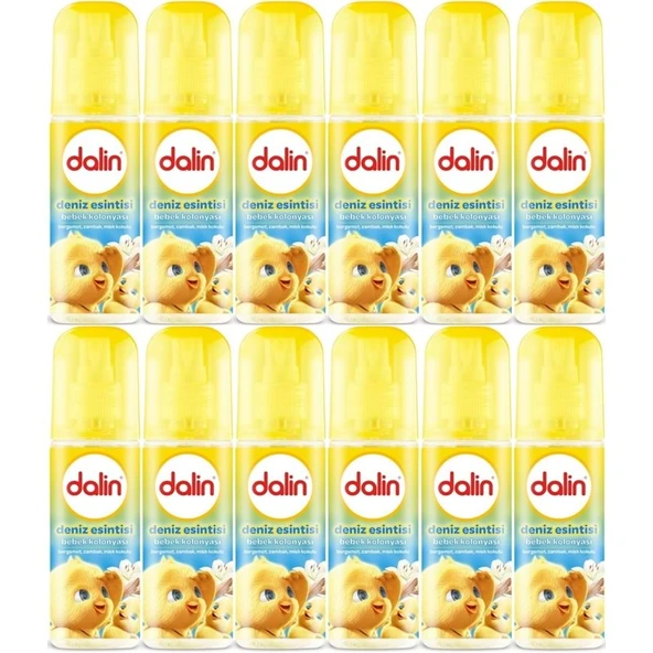 Dalin Bebek Kolonyası 150ML Deniz Esintisi (Bergomat-Zambak-Misk Kokulu) (12 Li Set) ürün görseli 1