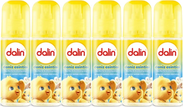 Dalin Bebek Kolonyası 150ML Deniz Esintisi (Bergomat-Zambak-Misk Kokulu) (6 Lı Set) ürün görseli 1
