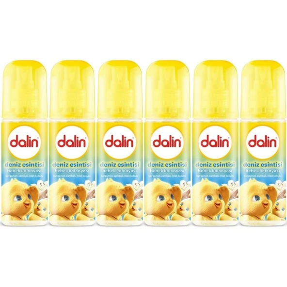 Dalin Bebek Kolonyası 150ML Deniz Esintisi (Bergomat-Zambak-Misk Kokulu) (6 Lı Set) ürün görseli 1