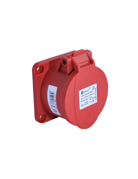 Tp Electric 3126-321-1670 4X32A CEE Norm Düz Makine Prizi 70X70 Vidalı IP44 ürün görseli 1