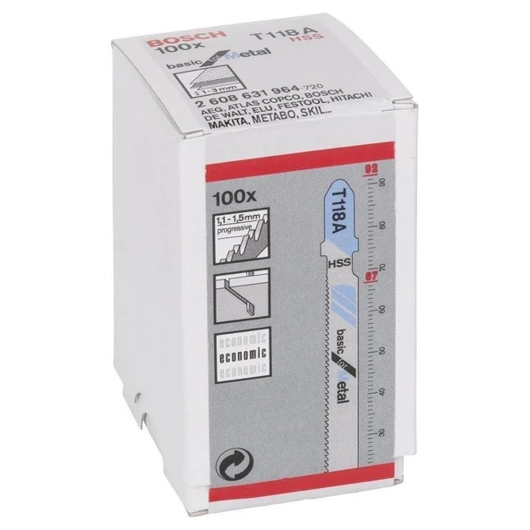 DEKUPAJ BIÇAĞI - T 118 A BASİC FOR METAL 100'LÜ ürün görseli 1