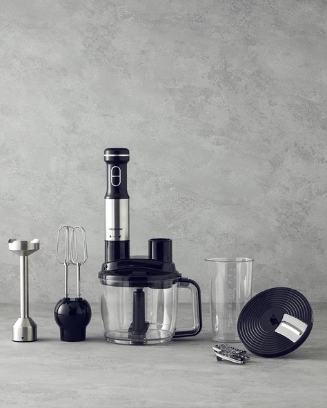 English Home RMB 3001 4 Bıçaklı Multi Blender Seti Siyah-Krom ürün görseli 1