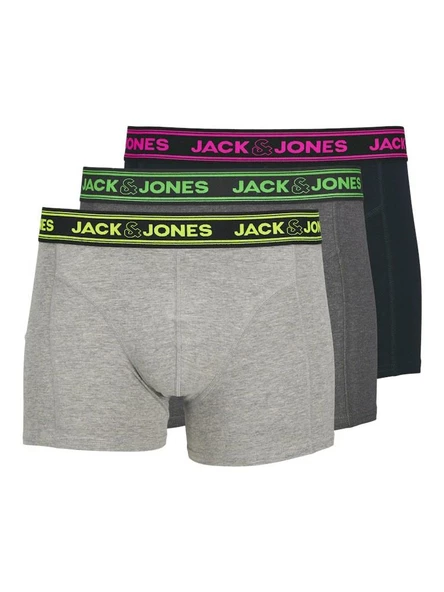 Jack Jones Ethan Solıd 3 Lü Paket Erek Boxer 12260072 ürün görseli 1