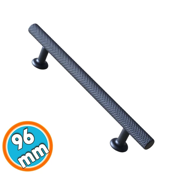 Mobilya Kulp 96 mm Siyah Metal Çekmece Mutfak Dolabı Dolap Kulpları Kapak Kulpu Kulbu ürün görseli 1