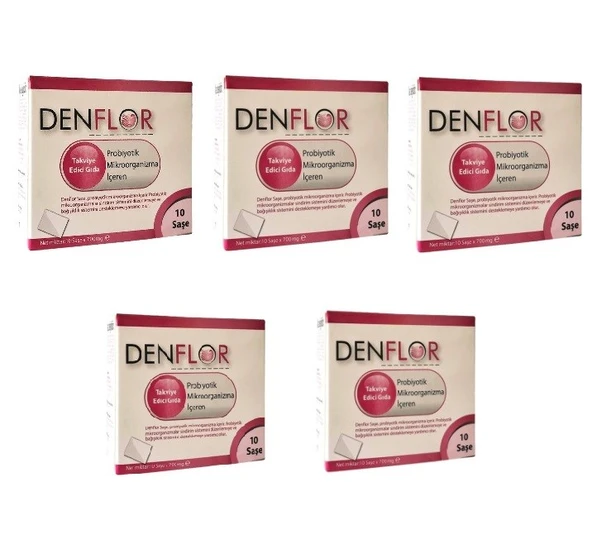 Denflor Probiyotik 10 Saşe 5'li Paket ürün görseli 1