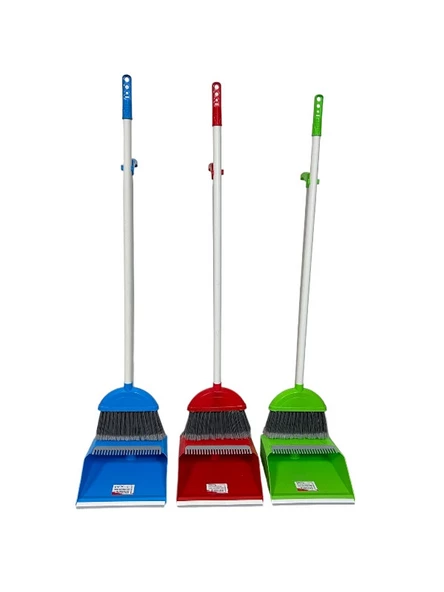 Umbex Plus Ev-ofis Toz Alma Temziliği Için Katlanabilir A Kalite Plastik Saplı Taraklı Lüks Fırçalı Faraş Seti ürün görseli 1