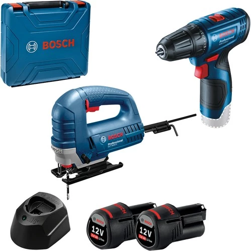 Bosch Gst 8000 E Dekupaj Testere + Gsr 120-li Akülü Vidalama İkili Set ürün görseli 1