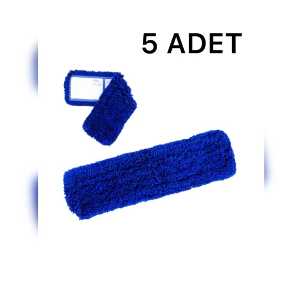 Umbex Plus 60 Cm Orlon Mop Bezi Yedeği Yer Paspası Yer Toz Mopu ( 5'li Paket) ürün görseli 1