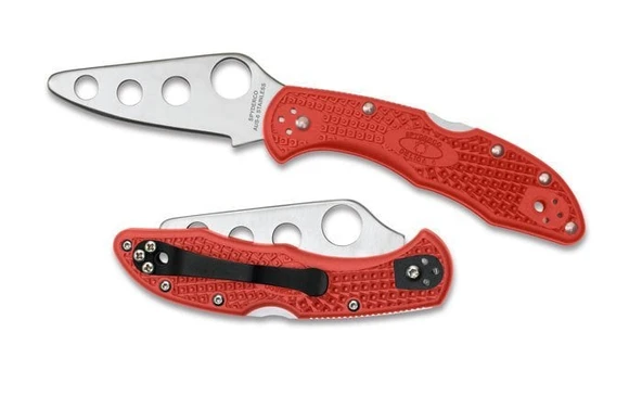 Spyderco C11tr Delica Trainer Kirmizi Caki ürün görseli 1