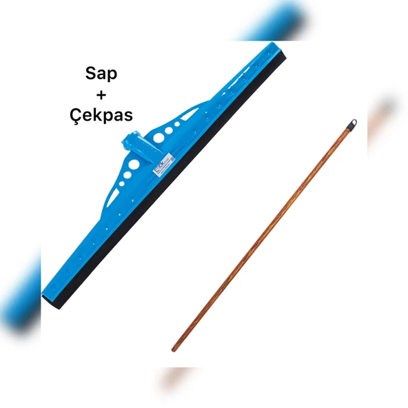 Umbex Plus Yer Çekpas Çekçek 40Cm + 120 CM Ahşap Sap ( SET ) ürün görseli 1