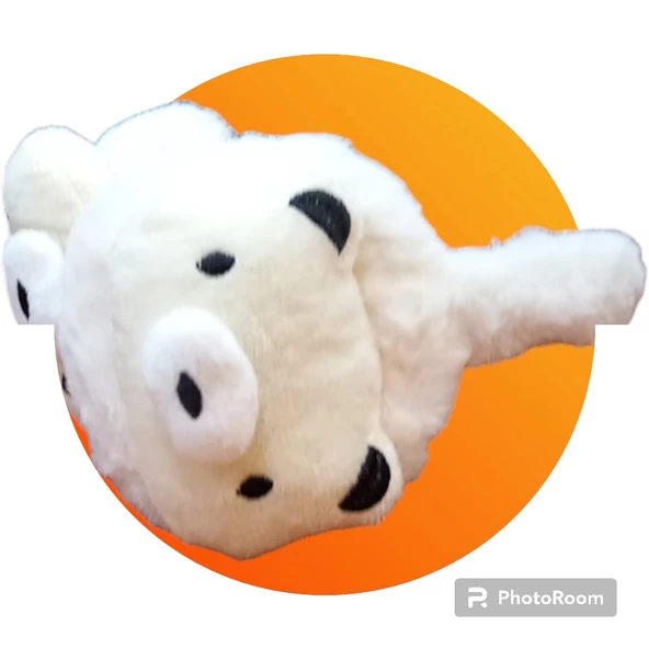 çocuk peluş kulaklık figürlü model 3-9 yaş aralığı krem ürün görseli 1