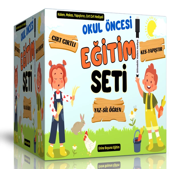 Okul Öncesi Eğitim Seti (Cırt Cırtlı) ürün görseli 1