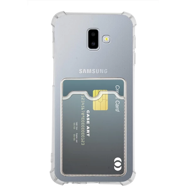 Gpack Samsung Galaxy J6 Plus Kılıf 1 Adet Kartlıklı Silikon Kamera Korumalı ürün görseli 1