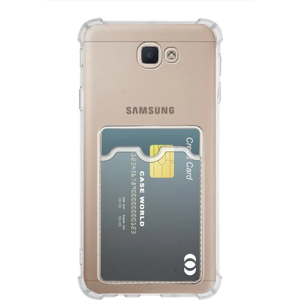 Gpack Samsung Galaxy J7 Prime Kılıf 1 Adet Kartlıklı Silikon Kamera Korumalı ürün görseli 1