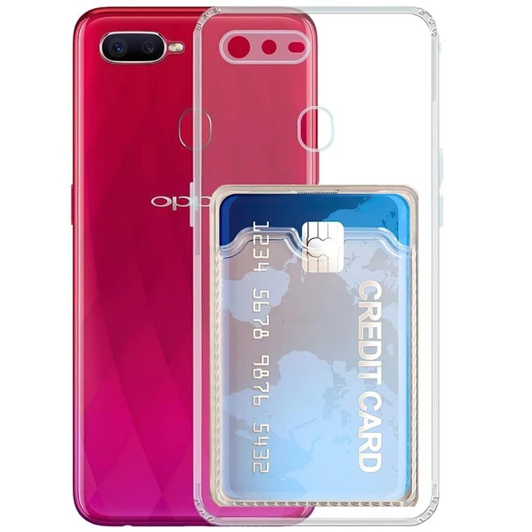 Gpack Oppo A5s Kılıf 1 Adet Kartlıklı Silikon Kamera Korumalı ürün görseli 1