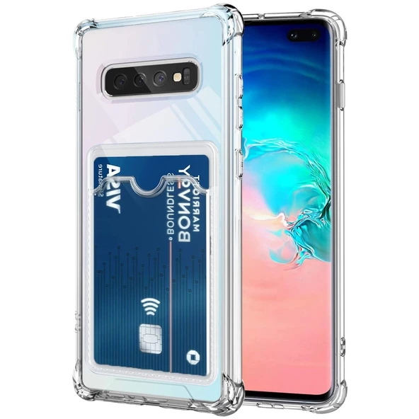 Gpack Samsung Galaxy S10 Kılıf 1 Adet Kartlıklı Silikon Kamera Korumalı ürün görseli 1