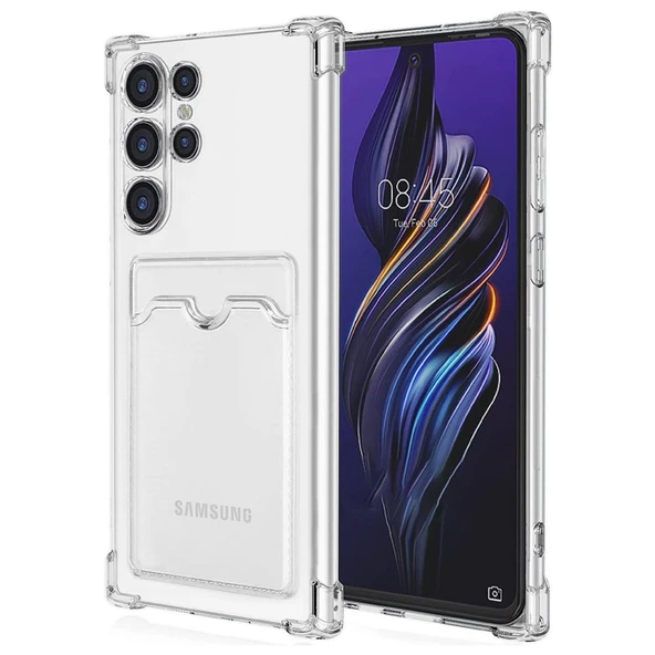 Gpack Samsung Galaxy S24 Ultra Kılıf 1 Adet Kartlıklı Silikon Kamera Korumalı ürün görseli 1