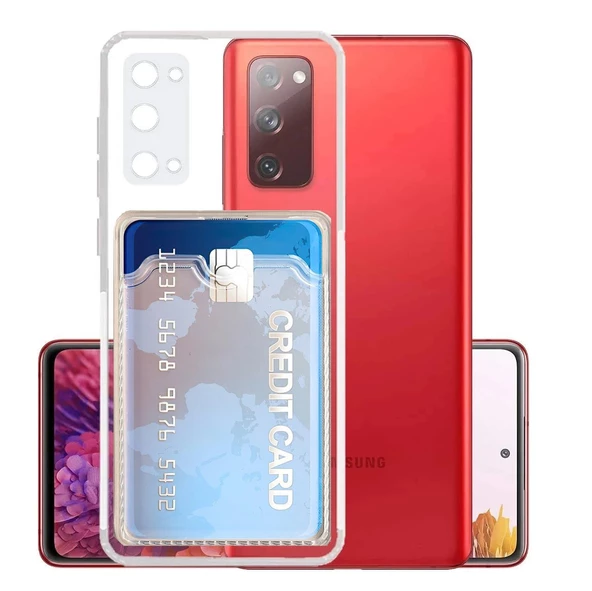 Gpack Samsung Galaxy S20 Kılıf 1 Adet Kartlıklı Silikon Kamera Korumalı ürün görseli 1