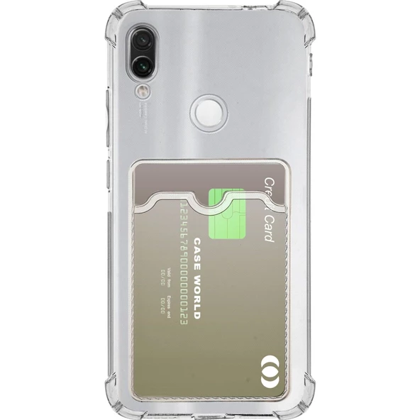 Gpack Xiaomi Redmi Note 7 Kılıf 1 Adet Kartlıklı Silikon Kamera Korumalı ürün görseli 1